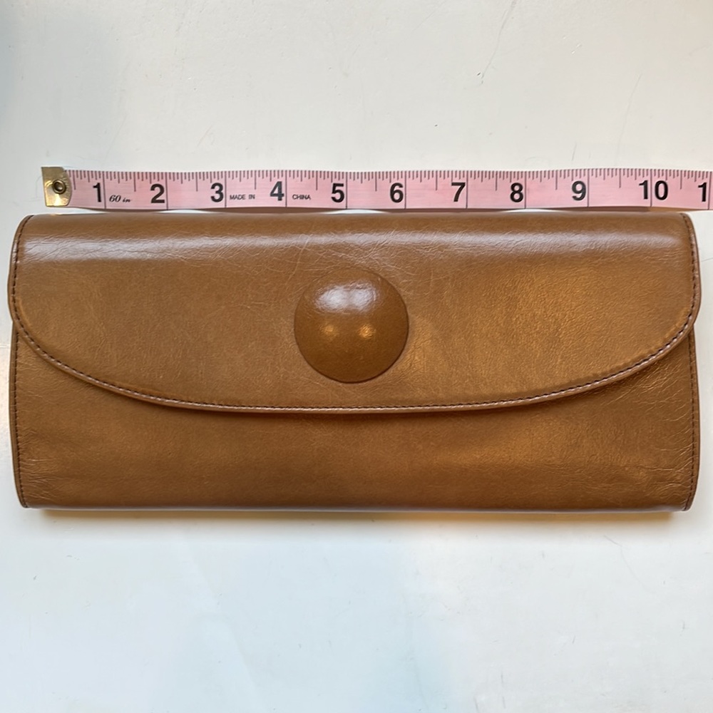 Hobo Light Brown Leather Clutch - Picture 10 of 12